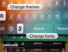 Tablet Screenshot of emojizer.com